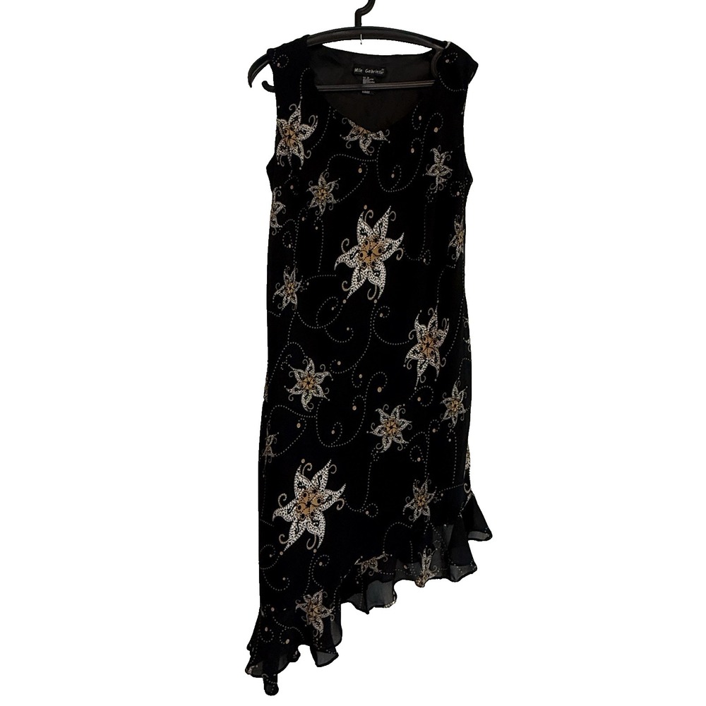 Mile Gabrielle Sleeveless Dress 16 Festival Western Boho Cottagecore Lined Flowy